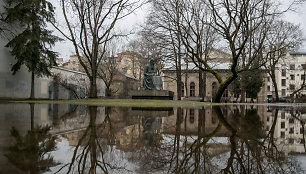 Apsemtas Žemaitės paminklas