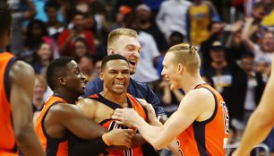 Russellas Westbrookas ir Domantas Sabonis