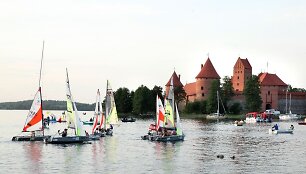 Trakų miesto &scaron;ventės akimirka