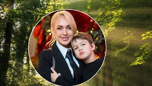 Oksana Pikul su sūnumi Dominyku