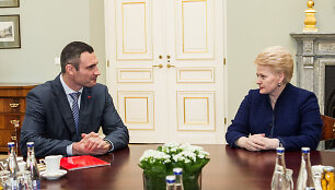 Prezidentė Dalia Grybauskaitė ir Vitalijus Klyčko