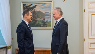 Prezidentas Gitanas Nausėda susitinka su premjeru Gintautu Palucku