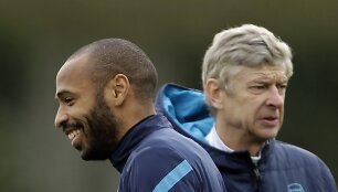 Thiery Henry ir Arsene'as Wengeras