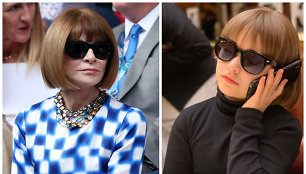 Anna Wintour ir Beckhamų dukra Harper Seven