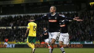 &bdquo;Luton Town&ldquo; žaidėjas Scottas Rendellas