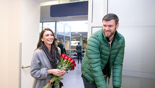 Tatjanos Lavrinovič sutiktuvės oro uoste