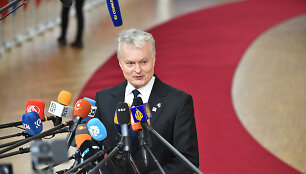 Prezidentas Gitanas Nausėda Briuselyje. Europos Vadovų Tarybos nuotr.