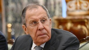 Rusijos užsienio reikalų ministras Sergejus Lavrovas / IMAGO/Kristina Kormilitsyna / IMAGO/SNA