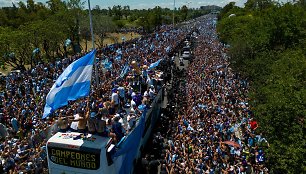 Argentinos nugalėtojų paradas