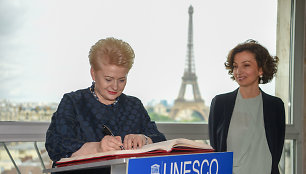 Prezidentė susitiko su Jungtinių Tautų Švietimo, mokslo ir kultūros organizacijos UNESCO generaline direktore Audrey Azoulay