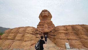 Egipto sfinkso kopija Kinijoje