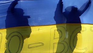 Pavargę protestuotojai Ukrainoje