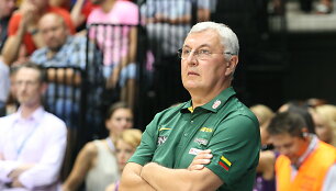 Jonas Kazlauskas, Lietuvos krep&scaron;inio rinktinės treneris