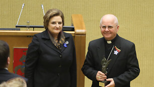 Loreta Graužinienė ir Sigitas Tamkevičius