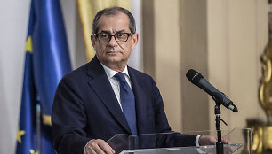 Italijos ekonomikos ir finansų ministras Giovanni Tria