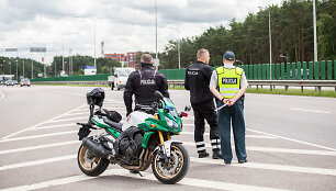 Kelių policijos reidas, nukreiptas prie&scaron; greičio mėgėjus