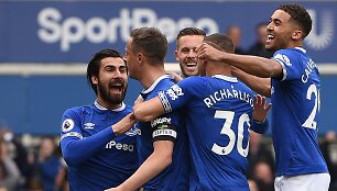 &bdquo;Everton&ldquo; džiaugiasi įvarčiu