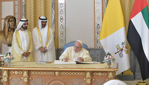 Popiežius Pranci&scaron;kus Jungtiniuose Arabų Emyratuose	