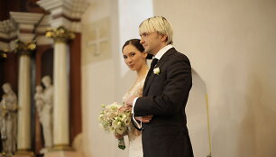 Stanislavas Stavickis-Stano su žmona Indre (2008 m.)