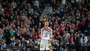 Eimanto Bendžiaus žvėri&scaron;kos emocijos Karaliaus Mindaugo taurės metu finalo metu prie&scaron; Kauno &bdquo;Žalgirį&ldquo;