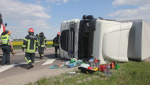 Avarija Panevėžio aplinkkelyje