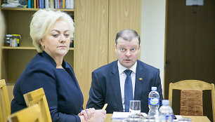 Irina Rozova ir Saulius Skvernelis