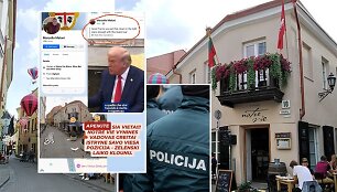 Vyninė &bdquo;Notre Vie&ldquo;, socialinių tinklų įra&scaron;as, policija