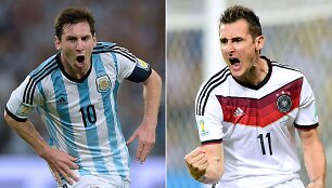 Lionelis Messi ir Miroslavas Klose