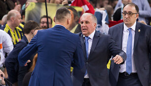&Scaron;arūnas Jasikevičius ir Željko Obradovičius