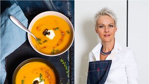 Nida Degutienė ir jos virta sriuba
