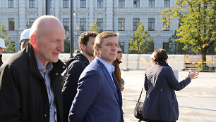Ramūnas Karbauskis Luki&scaron;kių aik&scaron;tėje