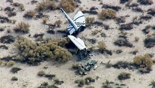 &bdquo;SpaceShipTwo&ldquo; erdvėlaivio nuolaužos