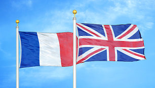 Jungtinės Karalsytės ir Prancūzijos vėliavos