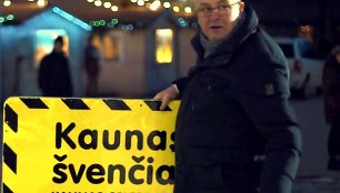 Kauno kalėdinio sveikinimo filmavimo užkulisiai