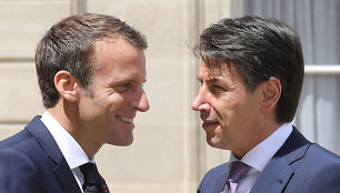 Emmanuelis Macronas ir Giuseppe Conte