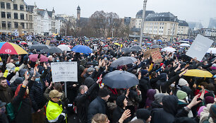 Protestas dėl naujų ribojimų Belgijoje