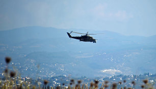 Rusijos sraigtasparnis Mi-24 Sirijoje