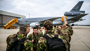 Nyderlandų kariai i&scaron;vyksta į pratybas &bdquo;Trident Juncture&ldquo;