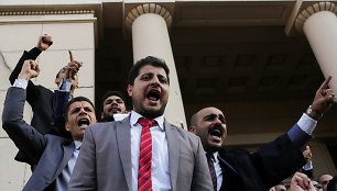 Egipto advokatai kolegoms išėjus į laisvę nutraukė streiką