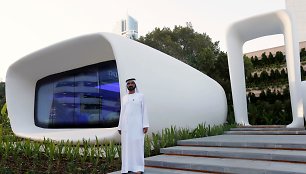 Dubajuje atidarytas pirmasis pasaulyje 3D spausdintuvu atspausdintas pastatas