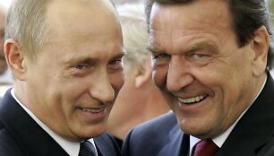 Vladimiras Putinas ir Gerhardas Schr&ouml;deris