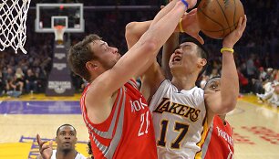 Donatas Motiejūnas ir Jeremy Linas