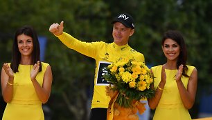 Chrisas Froome'as triumfavo „Tour de France“ dviračių lenktynėse.