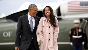 Barackas Obama su dukra Malia