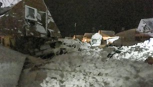 Sniego lavina Norvegijoje