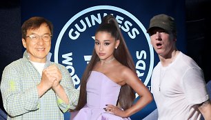 Jackie Chanas, Ariana Grande, Eminemas