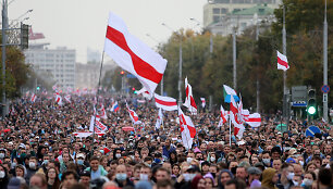 Protestuotojai Minske