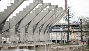 Sustojusios Kauno stadiono statybos