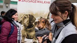 Kinijoje vyko taksų eitynės &bdquo;Sausage walk&ldquo;
