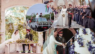 Jordanijos sosto įpėdinis princas Husseinas bin Abdullah susituokė su architekte Rajwa Al Seif